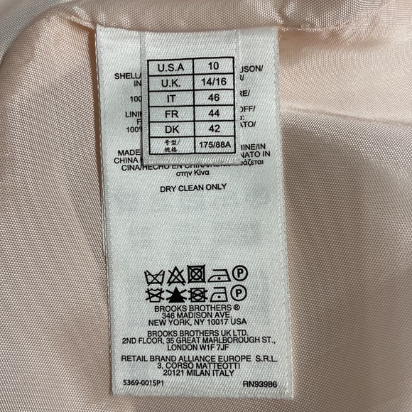 346 Brooks Brothers Pink Floral Long Sleeve Dress see photos as description EUC - Picture 17 of 17